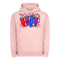 Pigment Salmon american obsessive cup Urban Hoodie - CowhideDigitalArt