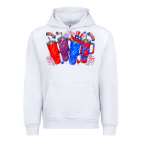 White american obsessive cup Urban Hoodie - CowhideDigitalArt