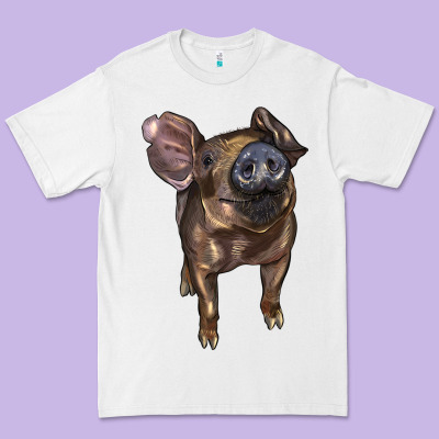 Baby Duroc Pig Premium Tee Designed By Lillyallendesigns