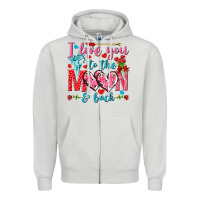 Dove Grey I love you to the moon and back Valentine's Day Zipper Hoodie - HowdyJamesFarm