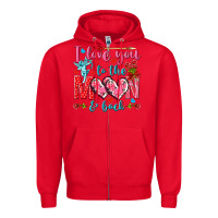 Red I love you to the moon and back Valentine's Day Zipper Hoodie - HowdyJamesFarm