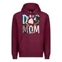 Burgundy Easter dog mom Premium Hoodie - OliviaCreatesArt