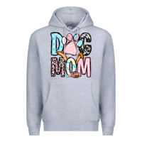 Heather Grey Easter dog mom Premium Hoodie - OliviaCreatesArt