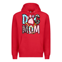 Red Easter dog mom Premium Hoodie - OliviaCreatesArt