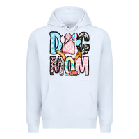 White Easter dog mom Premium Hoodie - OliviaCreatesArt