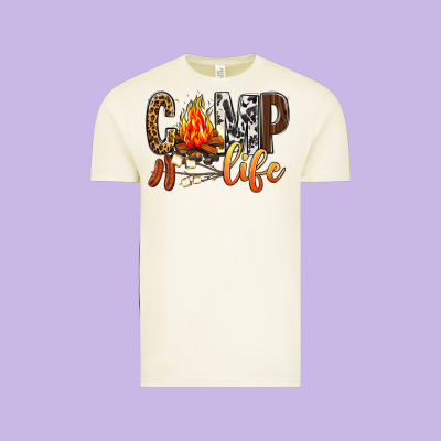 Camp Life Vintage Tee Designed By Bundleandbundleshop
