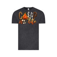 Vintage Black Camp Life Vintage Tee - BundleAndBundleShop