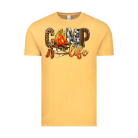 Vintage Mustard Camp Life Vintage Tee - BundleAndBundleShop