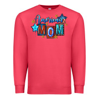Cardinal American mom 4th of july Premium Sweatshirt - FaDigitalArtStudio