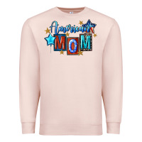 Pale Pink American mom 4th of july Premium Sweatshirt - FaDigitalArtStudio