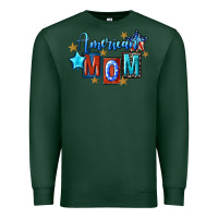 Sports Green American mom 4th of july Premium Sweatshirt - FaDigitalArtStudio