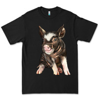 Black baby berkshire pig Premium Tee - LillyAllenDesigns