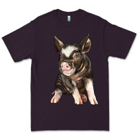 Plum baby berkshire pig Premium Tee - LillyAllenDesigns