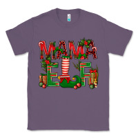 Lavender Christmas Mama Elf Classic Tee - BundleAndBundleShop