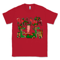 Red Christmas Mama Elf Classic Tee - BundleAndBundleShop