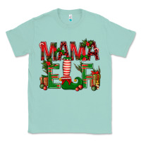 Seafoam Christmas Mama Elf Classic Tee - BundleAndBundleShop