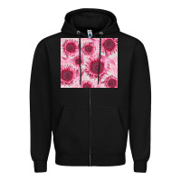 Black breast cancer sunflower Zipper Hoodie - CowGirlArtShop