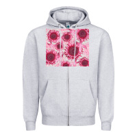 Heather Grey breast cancer sunflower Zipper Hoodie - CowGirlArtShop