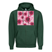 Sports Green breast cancer sunflower Zipper Hoodie - CowGirlArtShop