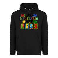 Black Just different not less Heavyweight Hoodie - FaDigitalArtStudio