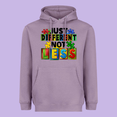 Just Different Not Less Heavyweight Hoodie Designed By Fadigitalartstudio