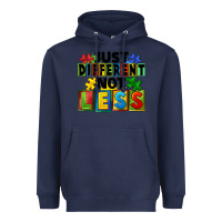 Navy Just different not less Heavyweight Hoodie - FaDigitalArtStudio