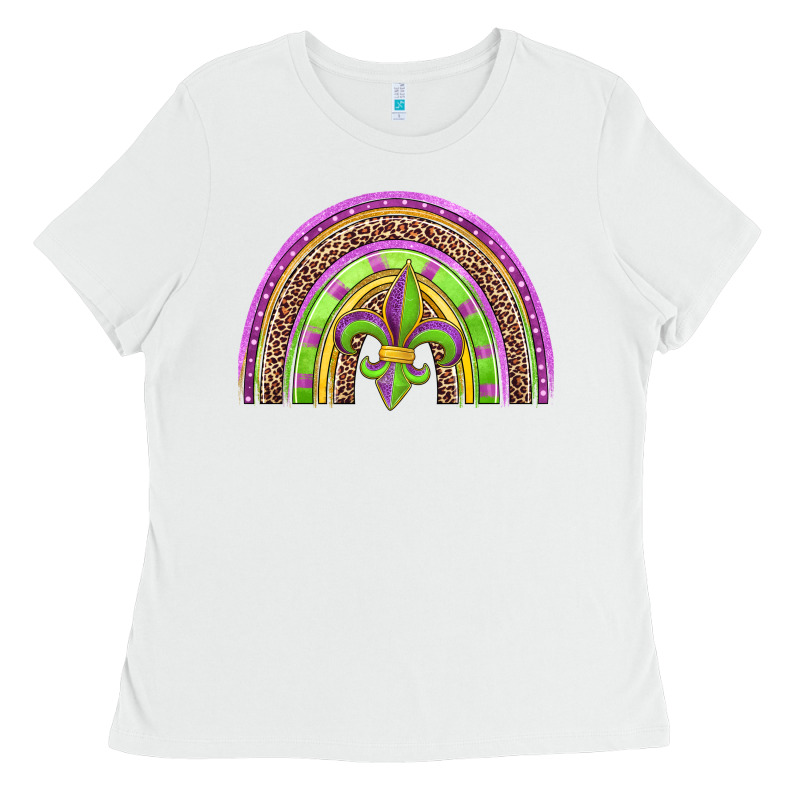 Mardi Gras Rainbow Ladies Tee by Jasminsmagicworld | Teevron