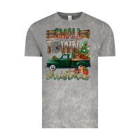 Cloud Rock Small Town Christmas With Truck Vintage Tee - BundleAndBundleShop
