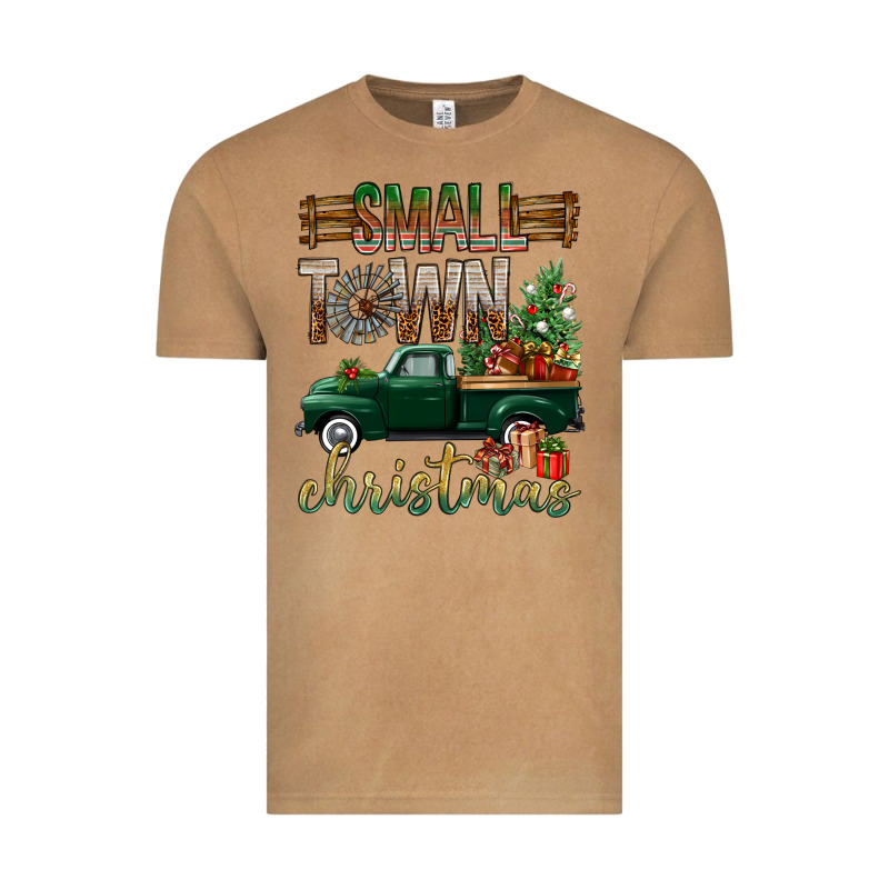 Small Town Christmas With Truck Vintage Tee by BundleAndBundleShop | Teevron