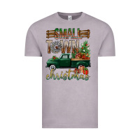 Vintage Zinc Small Town Christmas With Truck Vintage Tee - BundleAndBundleShop