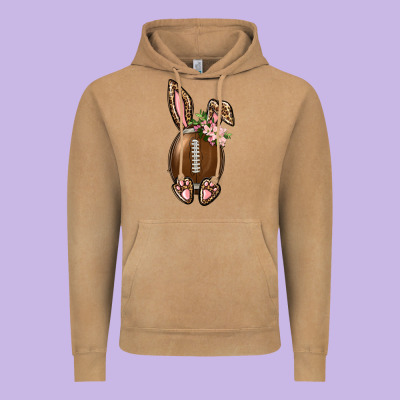 American Football Easter Bunny Vintage Hoodie Designed By Bundleandbundleshop
