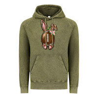 Vintage Olive American Football Easter Bunny Vintage Hoodie - BundleAndBundleShop