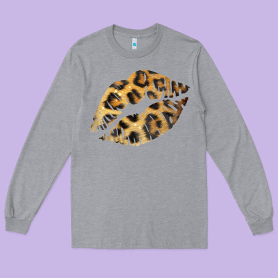 Leopard Lips Long Sleeve Tee Designed By Bettercallsaul
