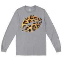 Heather Grey Leopard Lips Long Sleeve Tee - Bettercallsaul