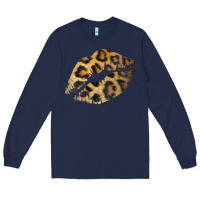 Navy Leopard Lips Long Sleeve Tee - Bettercallsaul