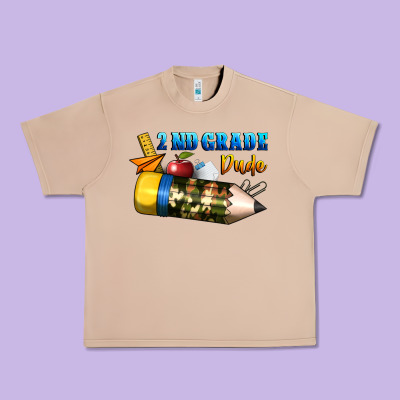 2 Nd Grade Dude Urban Heavy Tee Designed By Bundleandbundleshop