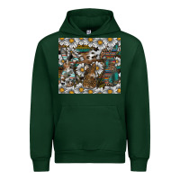 Forest Green easter Urban Hoodie - CowhideDigitalArt