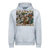 Heather Grey easter Urban Hoodie - CowhideDigitalArt