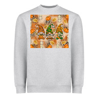 Heather Grey fall with gnomes Heavyweight Sweatshirt - texasbilliewilder