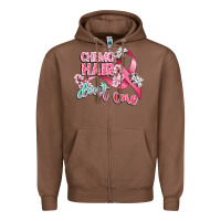 Chestnut chemo hair dont care Zipper Hoodie - CowGirlArtShop