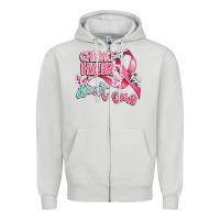 Dove Grey chemo hair dont care Zipper Hoodie - CowGirlArtShop