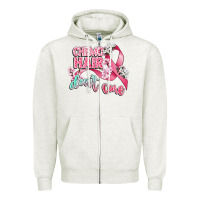 Oatmeal Heather chemo hair dont care Zipper Hoodie - CowGirlArtShop
