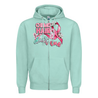 Seafoam chemo hair dont care Zipper Hoodie - CowGirlArtShop