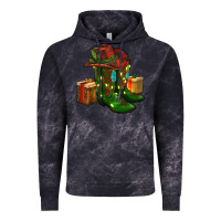 Cloud Black cowboy hat with boots christmas Vintage Hoodie - RanaPortraitStore