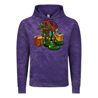 Cloud Purple cowboy hat with boots christmas Vintage Hoodie - RanaPortraitStore