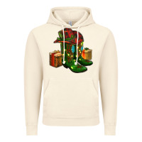 Vintage Artic cowboy hat with boots christmas Vintage Hoodie - RanaPortraitStore