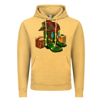 Vintage Mustard cowboy hat with boots christmas Vintage Hoodie - RanaPortraitStore