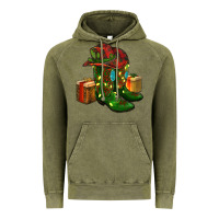 Vintage Olive cowboy hat with boots christmas Vintage Hoodie - RanaPortraitStore