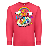 Cardinal its okay to say gay pride Premium Sweatshirt - FaDigitalArtStudio