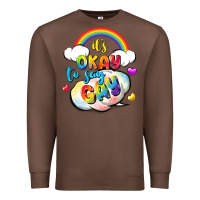 Chestnut its okay to say gay pride Premium Sweatshirt - FaDigitalArtStudio
